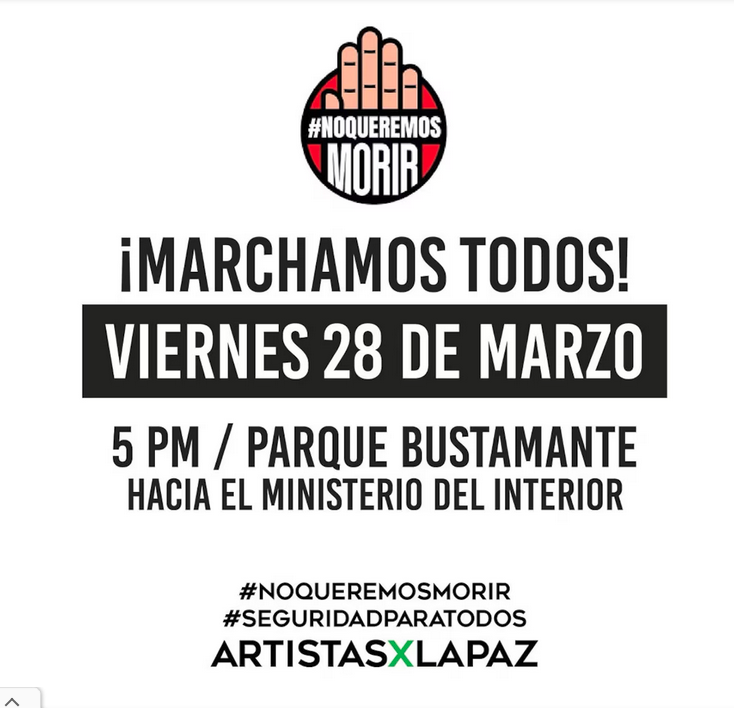 artistas marcha 28 marzo